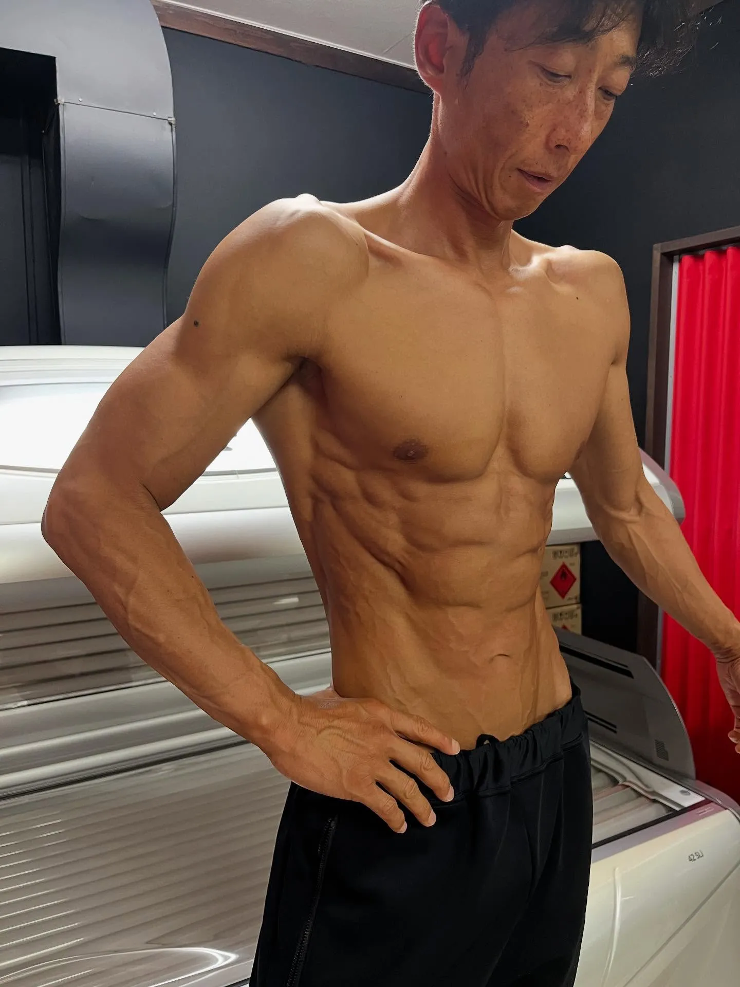 ＼ボディビル大会前の仕上げ🔥/